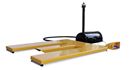 Lyftbord Harriet, E-form, lastkapacitet 1200 kg, fotreglage
