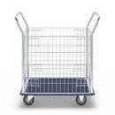 Gallervagn Hilma, med skjutbygel i rostfritt stål, lastkapacitet 370 kg