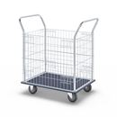 Gallervagn Hilma, med skjutbygel i rostfritt stål, lastkapacitet 370 kg