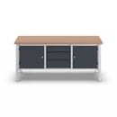 Arbetsbänk Jostein, bredd 2000 mm, 3 lådor: 1 x 125 / 2 x 175 mm, 2 dörrar 475 mm, ljusgrå/antracitgrå