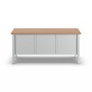 Arbetsbänk Jostein, bredd 2000 mm, 3 lådor: 1 x 125 / 2 x 175 mm, 2 dörrar 475 mm, ljusgrå/gentianablå