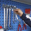 Krokar till verktygstavla Atle, med skyddskåpa, 5-pack, djup 100 mm