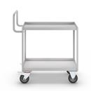 Rullvagn Lovis, hyllplan med uppvikt kant, 2 hyllplan