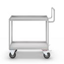 Rullvagn Lovis, hyllplan med uppvikt kant, 2 hyllplan