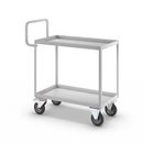 Rullvagn Lovis, hyllplan med uppvikt kant, 2 hyllplan