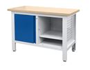 Arbetsbänk Edmund, 1 dörr, 1 öppet fack med botten, BxD 1200 x 600 mm