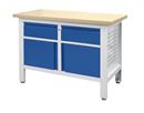 Arbetsbänk Edmund, 2 lådor, 2 dörrar, BxD 1200 x 600 mm