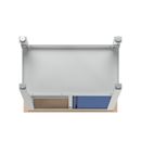 Arbetsbänk Edmund, 1 dörr, 1 öppet fack med botten, BxD 1200 x 600 mm