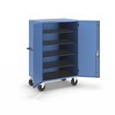 Verkstadsvagn Henrik, med parörr, låsbar, med 4 hyllplan