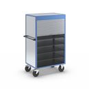 Verkstadsvagn Henrik, jalusier av aluminium, med 4 hyllplan