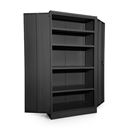 Förvaringsskåp Nilas, HxBxD 1830 x 915 x 421 mm, svart