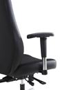 Kontorsstol Zenit, armstöd med ställbar höjd, tyg, svart