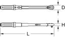 Momentnyckel med spärrfunktion Bernt, 1/4″, 5–25 Nm