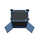 Verkstadsvagn Henrik, med parörr, låsbar, med 4 hyllplan