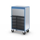 Verkstadsvagn Henrik, jalusier av aluminium, med 4 hyllplan