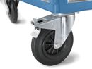 Bordsvagn Industri Industri, 2 hyllplan av plast, hyllplan 1250 x 800 mm, stativ ljusblått