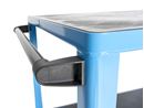 Bordsvagn Industri Industri, 2 lastytor, med centralbroms, lastyta 1050 x 700 mm, ljusblå