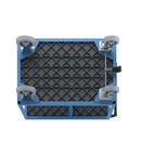 Bordsvagn Industri Industri, 2 lastytor, med centralbroms, lastyta 1050 x 700 mm, ljusblå