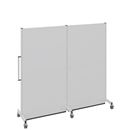 Golvskärm på hjul Erland, för industri och kontor, LxBxH 2000 x 740 x 2021 mm