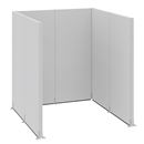 Golvskärm Hans, kontor/industri, komplett modul, LxBxH 2730 x 2630 x 3000 mm