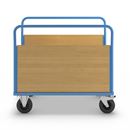 Plattformsvagn Line, med 2 höga långsidor, LxB 1250 x 800 mm, massivgummihjul
