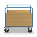 Plattformsvagn Line, med 2 höga långsidor, LxB 1250 x 800 mm, massivgummihjul