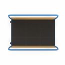 Plattformsvagn Line, med 2 höga långsidor, LxB 1250 x 800 mm, massivgummihjul