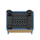 Plattformsvagn Line, med 4 höga väggar, LxB 1050 x 700 mm, luftgummihjul