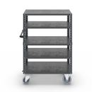 Hyllvagn CustomLine, 5 hyllor, med centralbroms, antracitgrå RAL 7016