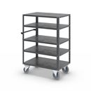 Hyllvagn CustomLine, 5 hyllor, med centralbroms, antracitgrå RAL 7016