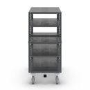 Hyllvagn CustomLine, 5 hyllor, med centralbroms, antracitgrå RAL 7016