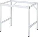 Arbetsbord på hjul Nornor, melaminskiva, tjocklek 22 mm, 30 x 30 mm, BxDxH 1000 x 1000 x 900 mm