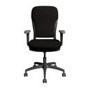 Kontorsstol MOTION, stoppat ryggstöd, mörkgrått, svart