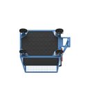 Hyllvagn, öppen långsida, 1 hyllplan, ljusblå