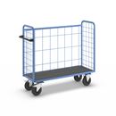 Postbur 500 kg Noor, med gallerväggar, på 3 sidor, längd 1420 mm