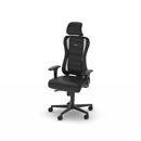 Gamingstol Sitness RS, inkl. nackstöd och armstöd, svart / svart