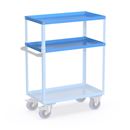 Hyllplan till hyllvagn med sarg  CustomLine, för hyllvagn med sarg, ljusblå