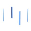 Hörnstolpe till hyllvagn och rullvagn CustomLine, för verkstads- och hyllvagn, höjd 650 mm, 4-pack, ljusblå RAL 5012