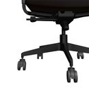 Kontorsstol AERO, med armstöd och nackstöd, svart