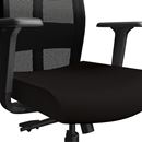 Kontorsstol AERO, med armstöd och nackstöd, svart