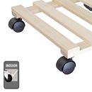 Blomvagn Kvadrat Bok Paletti Wagner, lastkapacitet 100 kg, natur, LxB 340 x 340 mm, 4-pack