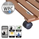 Blomvagn Komposit WPC Wagner, lastkapacitet 60 kg, LxB 290 x 290 mm, ockra, 2-pack