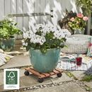 Blomvagn Komposit WPC Wagner, lastkapacitet 60 kg, LxB 290 x 290 mm, ockra, 2-pack