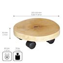 Blomvagn Massiv Björk Wagner, lastkapacitet 50 kg, 2-pack, lastyta LxB 250–300 mm