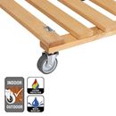 Blomvagn Trä Paletti Wagner, lastkapacitet 120 kg, 2-pack, LxB 380 x 380 mm, ockra