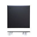 Blomvagn Kvadrat Aluminium Wagner, lastkapacitet 100 kg, LxB 450 x 450 mm, svart