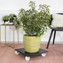 Blomvagn Kvadrat Aluminium Wagner, lastkapacitet 100 kg, LxB 450 x 450 mm, svart