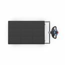 Eldriven Rullvagn Edessa, 1 hyllplan av plast, LxBxH 1670 x 800 x 1300 mm, galvaniserad