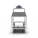 Eldriven Rullvagn Edessa, 1 hyllplan av plast, LxBxH 1670 x 800 x 1300 mm, galvaniserad