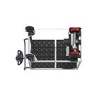 Eldriven Rullvagn Edessa, 1 hyllplan av plast, LxBxH 1670 x 800 x 1300 mm, galvaniserad